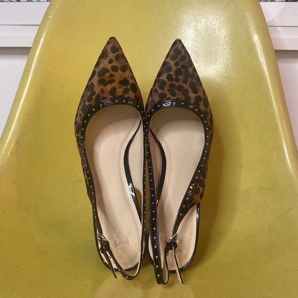 Marc Fisher Faux Cheetah Hair Slingback Heel - Picture 2 of 11
